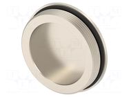 Stopper; M50; 1.5; IP68; brass; Plating: nickel; Entrelec; 9mm TE Connectivity