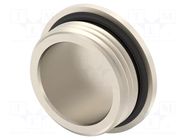Stopper; PG13,5; IP68; brass; Plating: nickel; Entrelec; Thread: PG TE Connectivity