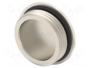 Stopper; PG16; IP68; brass; Plating: nickel; Entrelec; Thread: PG TE Connectivity