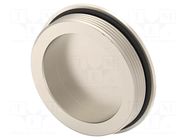 Stopper; PG42; IP68; brass; Plating: nickel; Entrelec; Thread: PG TE Connectivity