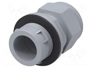 Cable gland; M40; IP68; polyamide; grey; push-in; Entrelec TE Connectivity