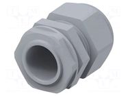 Cable gland; M25; 1.5; IP68; polyamide; grey; Entrelec TE Connectivity