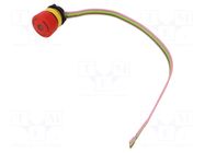 Switch: emergency stop; 22mm; Stabl.pos: 2; NC + NO; red; LED; IP65 EAO