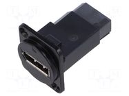 Coupler; DisplayPort socket,both sides; FT; 19x24mm; metal CLIFF
