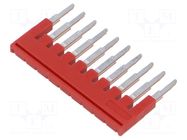 Comb bridge; red; terminals: 10; 4mm PHOENIX CONTACT