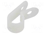 Fixing clamp; Cable P-clips; ØBundle : 7.9mm; W: 9.5mm; polyamide KEYSTONE