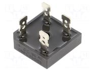 Bridge rectifier: single-phase; Urmax: 50V; If: 25A; Ifsm: 350A DC COMPONENTS