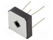 Bridge rectifier: single-phase; Urmax: 400V; If: 25A; Ifsm: 350A DC COMPONENTS
