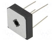 Bridge rectifier: single-phase; Urmax: 600V; Ufmax: 1.1V; If: 25A DC COMPONENTS