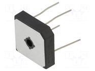 Bridge rectifier: single-phase; Urmax: 800V; If: 25A; Ifsm: 350A DC COMPONENTS