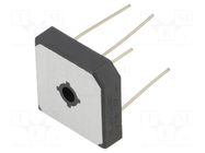 Bridge rectifier: single-phase; Urmax: 600V; If: 50A; Ifsm: 450A DC COMPONENTS
