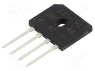 Bridge rectifier: single-phase; Urmax: 100V; If: 4A; Ifsm: 140A DC COMPONENTS