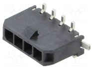 Connector: wire-board; socket; male; PIN: 4; Micro-Fit 3.0; 3mm; 5A MOLEX