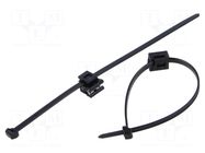Cable tie; L: 200mm; W: 4.6mm; black; polyamide; 225N; Ømax: 45mm HELLERMANNTYTON