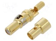 Contact; male; copper alloy; gold-plated; soldering,crimped; 50Ω CONEC