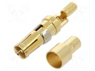 Contact; female; copper alloy; gold-plated; soldering,crimped CONEC