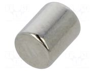 Magnet: permanent; neodymium; 3.5N; Ø: 4mm; H: 5mm ELESA+GANTER