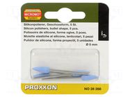 For finish grinding and polishing; 5pcs. PROXXON
