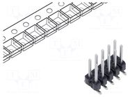 Connector: pin strips; pin header; male; PIN: 10; vertical; SMT SAMTEC