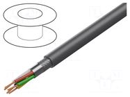 Wire; Alpha Essential C&C; 5x20AWG; PVC; dark grey; 600V; 305m ALPHA WIRE