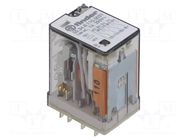 Relay: electromagnetic; 4PDT; 110VAC; monostable,industrial FINDER