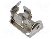 Holder; 1/2AA,CR14250; Batt.no: 1; rivet,screw KEYSTONE