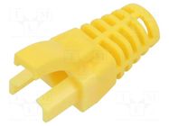 RJ45 plug boot; yellow MH CONNECTORS