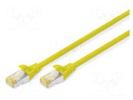 Patch cord; RJ45 plug,both sides; S/FTP; 6a; stranded; Cu; LSZH DIGITUS