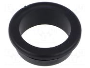 Grommet; Ømount.hole: 22mm; Øhole: 18mm; black; PVC; 16217 ESSENTRA