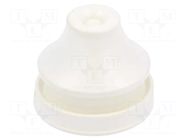 Grommet; EPDM; light grey; Panel thick: 3÷5mm; Øcable: 5÷9mm FIBOX