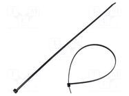 Cable tie; L: 390mm; W: 4.6mm; black; polyamide; 225N; Ømax: 110mm HELLERMANNTYTON