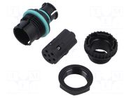 Connector: AC supply; screw terminal; male; TH385; 10A; 500V; IP68 TECHNO
