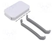 Enclosure: multipurpose; X: 79mm; Y: 126mm; Z: 28mm; WH; ABS; white TAKACHI