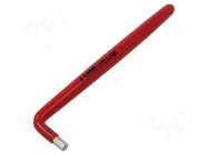 Wrench; hex key,insulated; HEX 6mm; Overall len: 188mm UNIOR