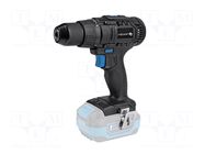 Drill/driver; drilling,screwdriving; 0÷450rpm,0÷1700rpm; 18VDC HÖGERT TECHNIK