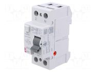 RCD breaker; Inom: 40A; Ires: 300mA; Poles: 2; 230V,400V; IP20; EFI ETI POLAM