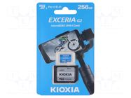 Memory card; microSDHC; R: 100MB/s; Class 10 UHS U1; 256GB KIOXIA