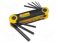 Wrench-set; hex key; Chrom-vanadium steel; 8pcs. PROXXON