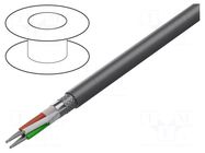 Wire; Xtra Guard® 1; 5x24AWG; PVC; dark grey; 300V; 305m; 1000ft ALPHA WIRE