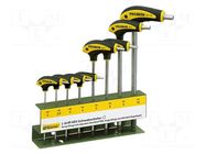 Kit: screwdrivers; hex key; Kind of handle: T; 8pcs. PROXXON