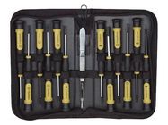 Kit: screwdrivers; precision; hex key,Phillips,slot,Torx® PROXXON