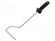Paint roller handle; W: 100mm; Ø: 6mm SOLID TOOLS