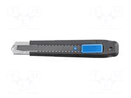 Knife; carton,textiles,universal; 18mm; Handle material: ABS HÖGERT TECHNIK