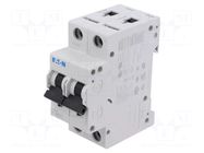 Circuit breaker; 230/400VAC; Inom: 13A; Poles: 2; Charact: B; 15kA EATON ELECTRIC