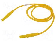 Test lead; 16A; banana plug 4mm,both sides; insulated; Len: 1m HIRSCHMANN T&M