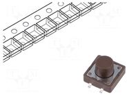 Microswitch TACT; SPST-NO; Pos: 2; 0.05A/12VDC; SMT; none; 1.6N DIPTRONICS