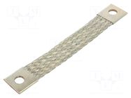 Braids; earthing tape; 25mm2; Ø1: 9mm; Ø2: 9mm; 150A; L: 0.13m BM GROUP