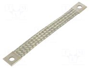 Braids; earthing tape; 25mm2; Ø1: 9mm; Ø2: 9mm; 150A; L: 0.18m BM GROUP