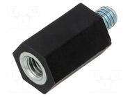 Insulating sleeve; Int.thread: M6; L: 20mm; UL94V-0; polyester BM GROUP
