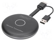 HDMI extender; HDMI plug,USB A plug; HDCP 2.1,HDMI 2.0; ABS DIGITUS